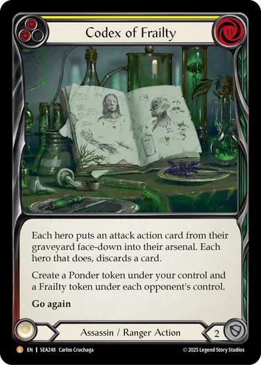 Codex of Frailty [SEA248] (High Seas)  Rainbow Foil | Shuffle n Cut Hobbies & Games