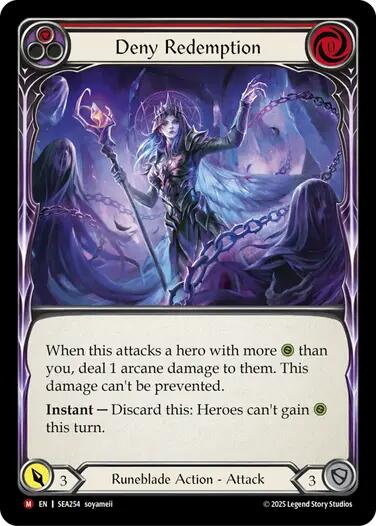 Deny Redemption [SEA254] (High Seas)  Rainbow Foil | Shuffle n Cut Hobbies & Games