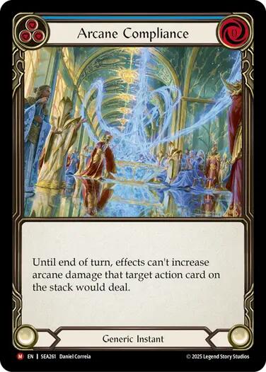 Arcane Compliance [SEA261] (High Seas)  Rainbow Foil | Shuffle n Cut Hobbies & Games
