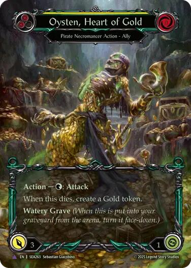 Oysten, Heart of Gold [SEA263] (High Seas)  Cold Foil | Shuffle n Cut Hobbies & Games