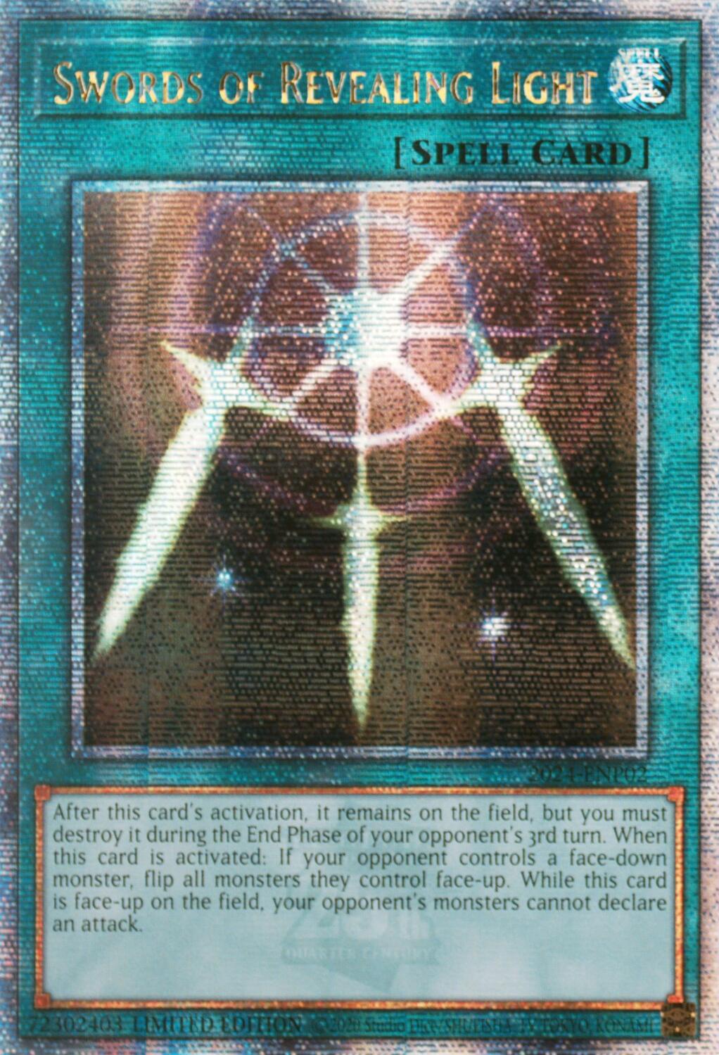Swords of Revealing Light [2024-ENP02] Quarter Century Secret Rare | Shuffle n Cut Hobbies & Games