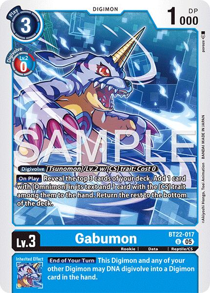 Gabumon [BT22-017] [Cyber Eden] | Shuffle n Cut Hobbies & Games