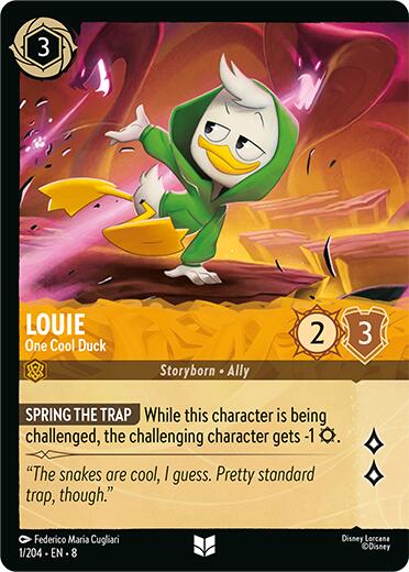 Louie - One Cool Duck (Cold Foil) (1/204) [Reign of Jafar] | Shuffle n Cut Hobbies & Games