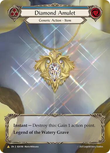 Diamond Amulet (Treasure) [SEA190] (High Seas)  Cold Foil | Shuffle n Cut Hobbies & Games