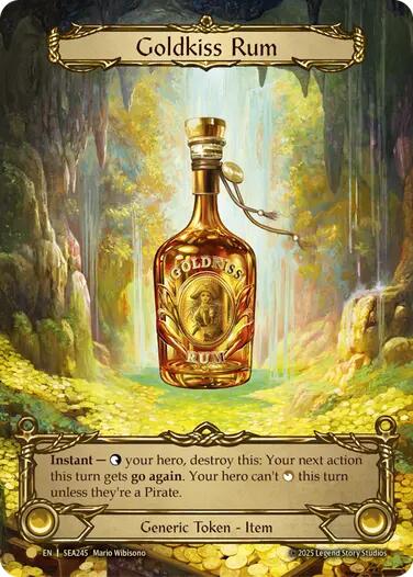 Goldkiss Rum (Treasure) [SEA245] (High Seas)  Cold Foil | Shuffle n Cut Hobbies & Games