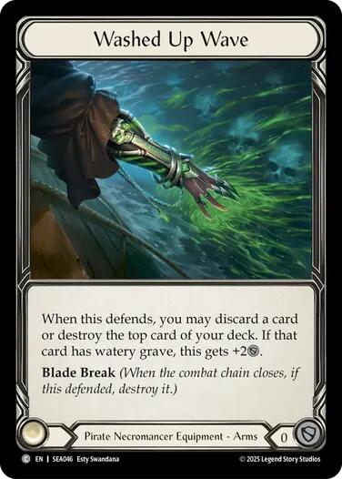 Washed Up Wave (Treasure) [SEA046] (High Seas)  Cold Foil | Shuffle n Cut Hobbies & Games