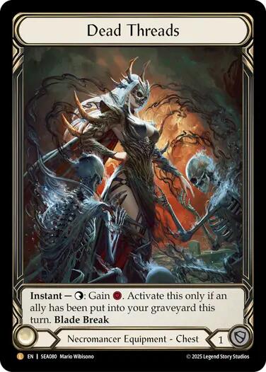 Dead Threads (Treasure) [SEA080] (High Seas)  Cold Foil | Shuffle n Cut Hobbies & Games
