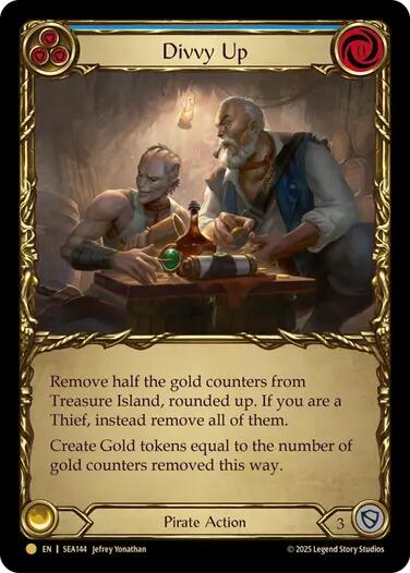 Divvy Up (Treasure) [SEA144] (High Seas)  Cold Foil | Shuffle n Cut Hobbies & Games