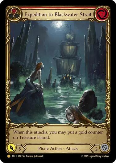 Expedition to Blackwater Strait (Treasure) [SEA156] (High Seas)  Cold Foil | Shuffle n Cut Hobbies & Games