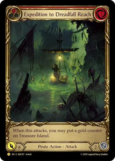Expedition to Dreadfall Reach (Treasure) [SEA157] (High Seas)  Cold Foil | Shuffle n Cut Hobbies & Games
