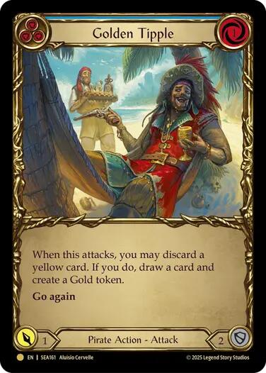 Golden Tipple (Blue) (Treasure) [SEA161] (High Seas)  Cold Foil | Shuffle n Cut Hobbies & Games