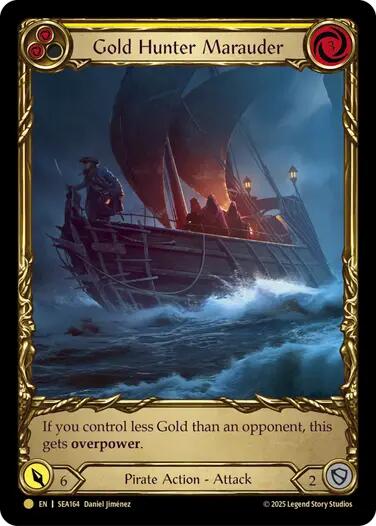 Gold Hunter Marauder (Treasure) [SEA164] (High Seas)  Cold Foil | Shuffle n Cut Hobbies & Games