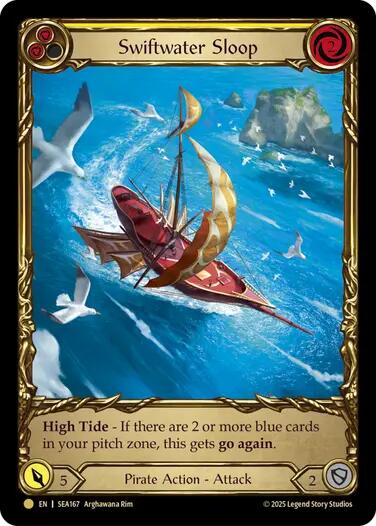 Swiftwater Sloop (Yellow) (Treasure) [SEA167] (High Seas)  Cold Foil | Shuffle n Cut Hobbies & Games