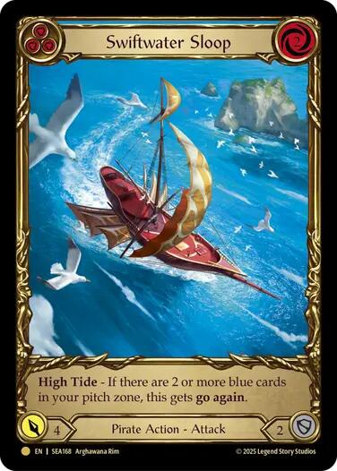 Swiftwater Sloop (Blue) (Treasure) [SEA168] (High Seas)  Cold Foil | Shuffle n Cut Hobbies & Games