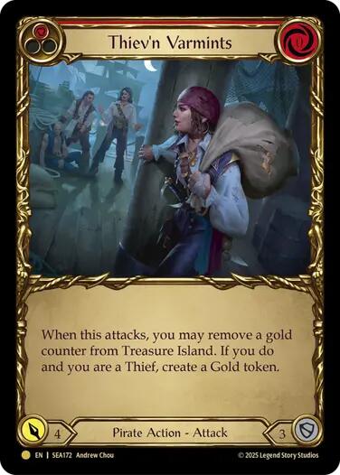 Thiev'n Varmints (Treasure) [SEA172] (High Seas)  Cold Foil | Shuffle n Cut Hobbies & Games