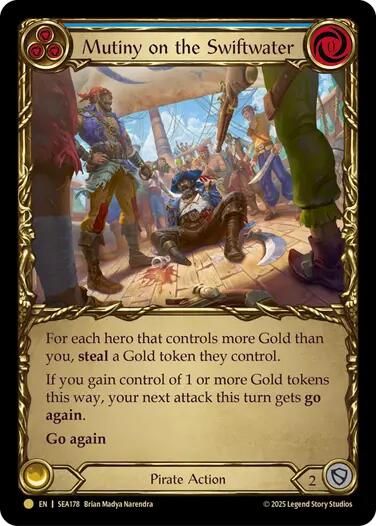 Mutiny on the Swiftwater (Treasure) [SEA178] (High Seas)  Cold Foil | Shuffle n Cut Hobbies & Games