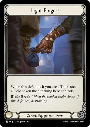 Light Fingers (Treasure) [SEA184] (High Seas)  Cold Foil | Shuffle n Cut Hobbies & Games