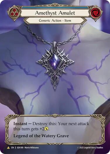 Amethyst Amulet (Treasure) [SEA189] (High Seas)  Cold Foil | Shuffle n Cut Hobbies & Games
