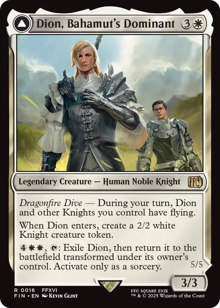 Dion, Bahamut's Dominant // Bahamut, Warden of Light [FINAL FANTASY] | Shuffle n Cut Hobbies & Games