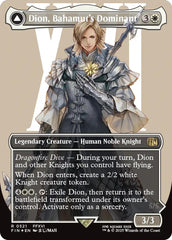 Dion, Bahamut's Dominant // Bahamut, Warden of Light (Borderless) (Surge Foil) [FINAL FANTASY] | Shuffle n Cut Hobbies & Games