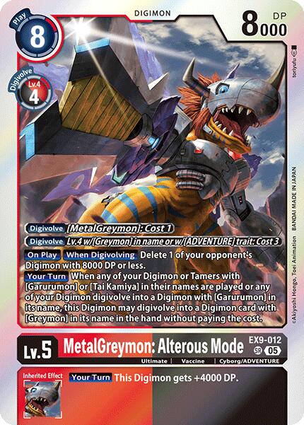 MetalGreymon: Alterous Mode [EX9-012] [Versus Monsters] | Shuffle n Cut Hobbies & Games