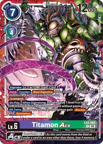 Titamon ACE [EX9-065] [Versus Monsters] | Shuffle n Cut Hobbies & Games