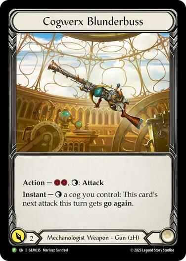 Cogwerx Blunderbuss [GEM035] (GEM Pack 2)  Cold Foil | Shuffle n Cut Hobbies & Games