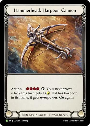 Hammerhead, Harpoon Cannon [GEM038] (GEM Pack 2)  Cold Foil | Shuffle n Cut Hobbies & Games