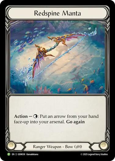 Redspine Manta [GEM039] (GEM Pack 2)  Cold Foil | Shuffle n Cut Hobbies & Games