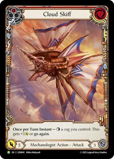 Cloud Skiff (Red) [GEM041] (GEM Pack 2) | Shuffle n Cut Hobbies & Games