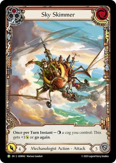 Sky Skimmer (Red) [GEM042] (GEM Pack 2) | Shuffle n Cut Hobbies & Games