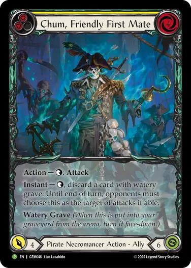 Chum, Friendly First Mate [GEM046] (GEM Pack 2)  Rainbow Foil | Shuffle n Cut Hobbies & Games