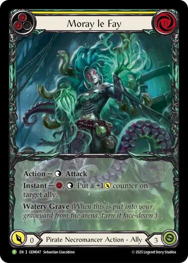 Moray le Fay [GEM047] (GEM Pack 2)  Rainbow Foil | Shuffle n Cut Hobbies & Games