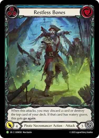 Restless Bones (Blue) [GEM050] (GEM Pack 2) | Shuffle n Cut Hobbies & Games