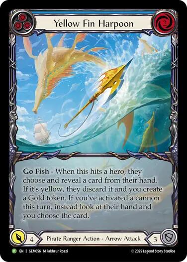 Yellow Fin Harpoon [GEM056] (GEM Pack 2) | Shuffle n Cut Hobbies & Games