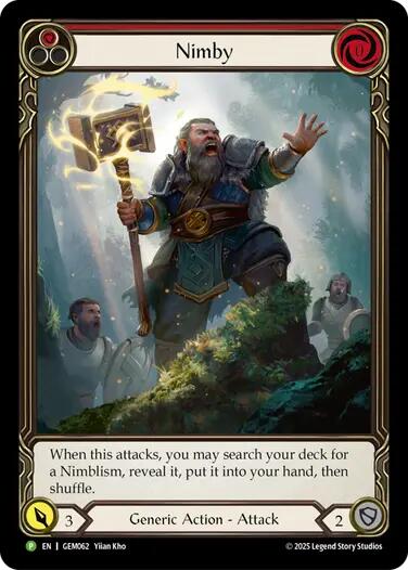 Nimby (Red) [GEM062] (GEM Pack 2)  Rainbow Foil | Shuffle n Cut Hobbies & Games