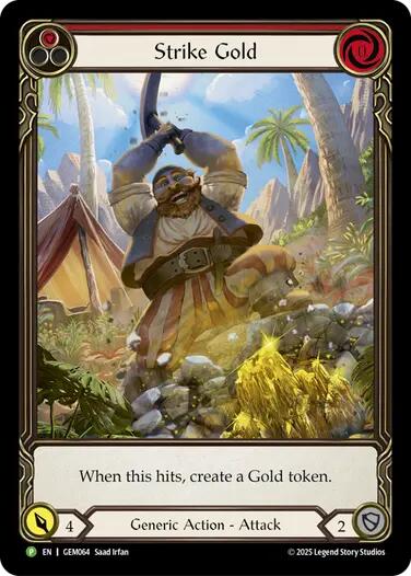 Strike Gold (Red) [GEM064] (GEM Pack 2) | Shuffle n Cut Hobbies & Games