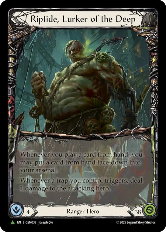 Riptide, Lurker of the Deep (Marvel) [GEM033] (GEM Pack 2)  Cold Foil | Shuffle n Cut Hobbies & Games