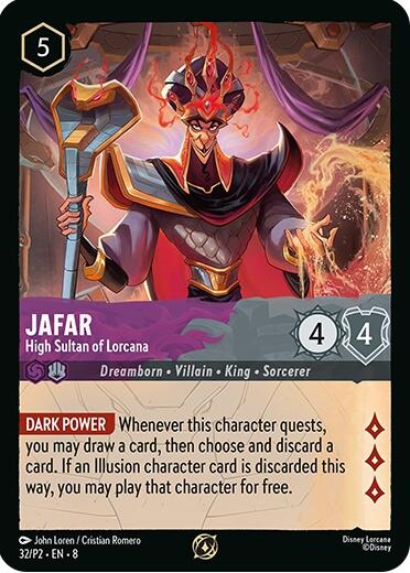 Jafar - High Sultan of Lorcana (Store Champion Participant) (32/P2) [Promo Cards] | Shuffle n Cut Hobbies & Games