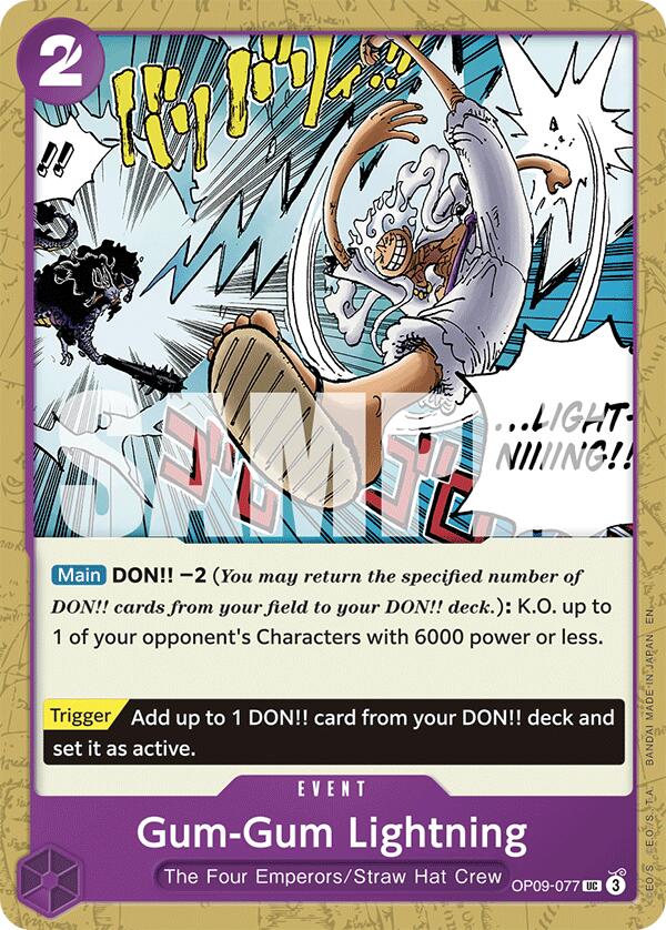 Gum-Gum Lightning (Reprint) [Starter Deck: Purple/Black Monkey.D.Luffy] | Shuffle n Cut Hobbies & Games