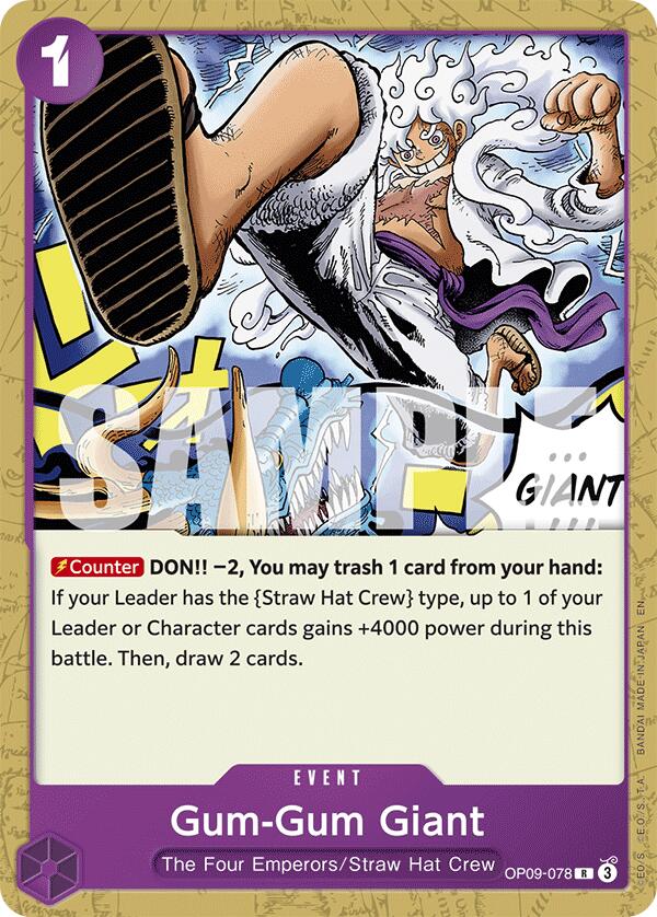 Gum-Gum Giant (Reprint) [Starter Deck: Purple/Black Monkey.D.Luffy] | Shuffle n Cut Hobbies & Games