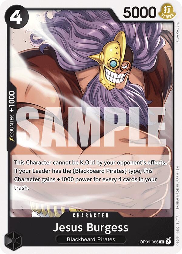 Jesus Burgess (Reprint) [Starter Deck: Black Marshall.D.Teach] | Shuffle n Cut Hobbies & Games