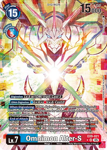 Omnimon Alter-S [EX9-021] (Alternate Art) [Versus Monsters] | Shuffle n Cut Hobbies & Games