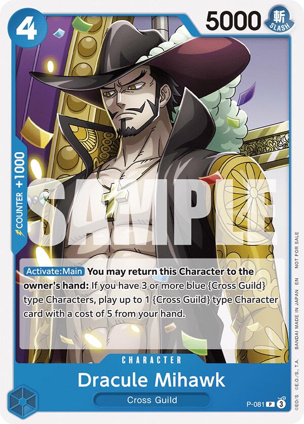 Dracule Mihawk (A Fist of Divine Speed Release Event) [One Piece Promotion Cards] | Shuffle n Cut Hobbies & Games