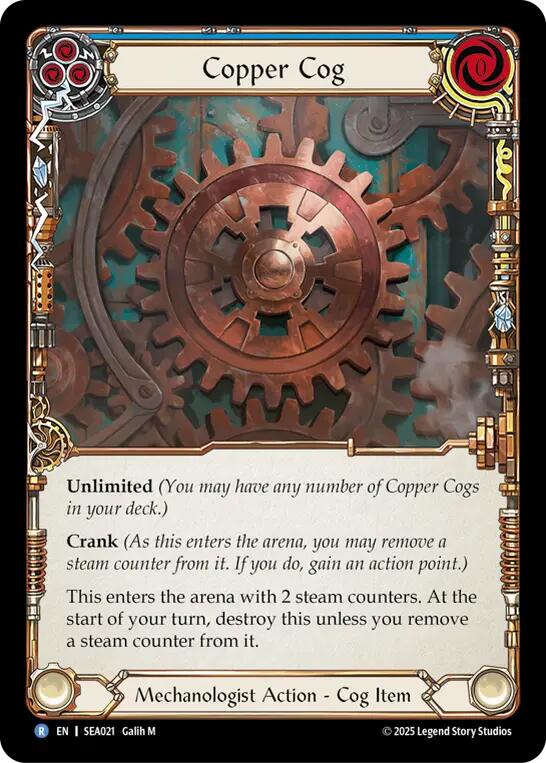 Copper Cog [SEA021] (High Seas)  Rainbow Foil | Shuffle n Cut Hobbies & Games
