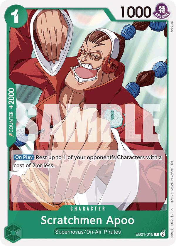 Scratchmen Apoo (Reprint) [Starter Deck: GREEN Jewelry Bonney] | Shuffle n Cut Hobbies & Games