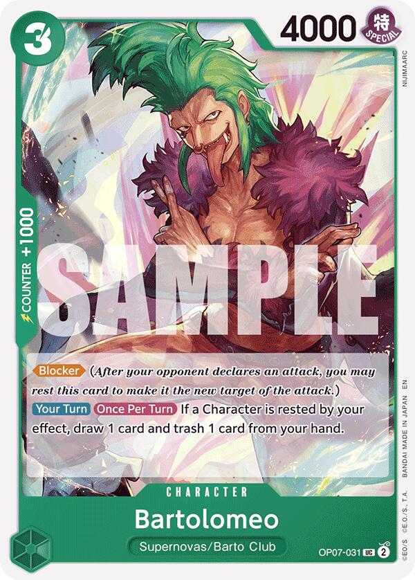 Bartolomeo (Reprint) [Starter Deck: GREEN Jewelry Bonney] | Shuffle n Cut Hobbies & Games
