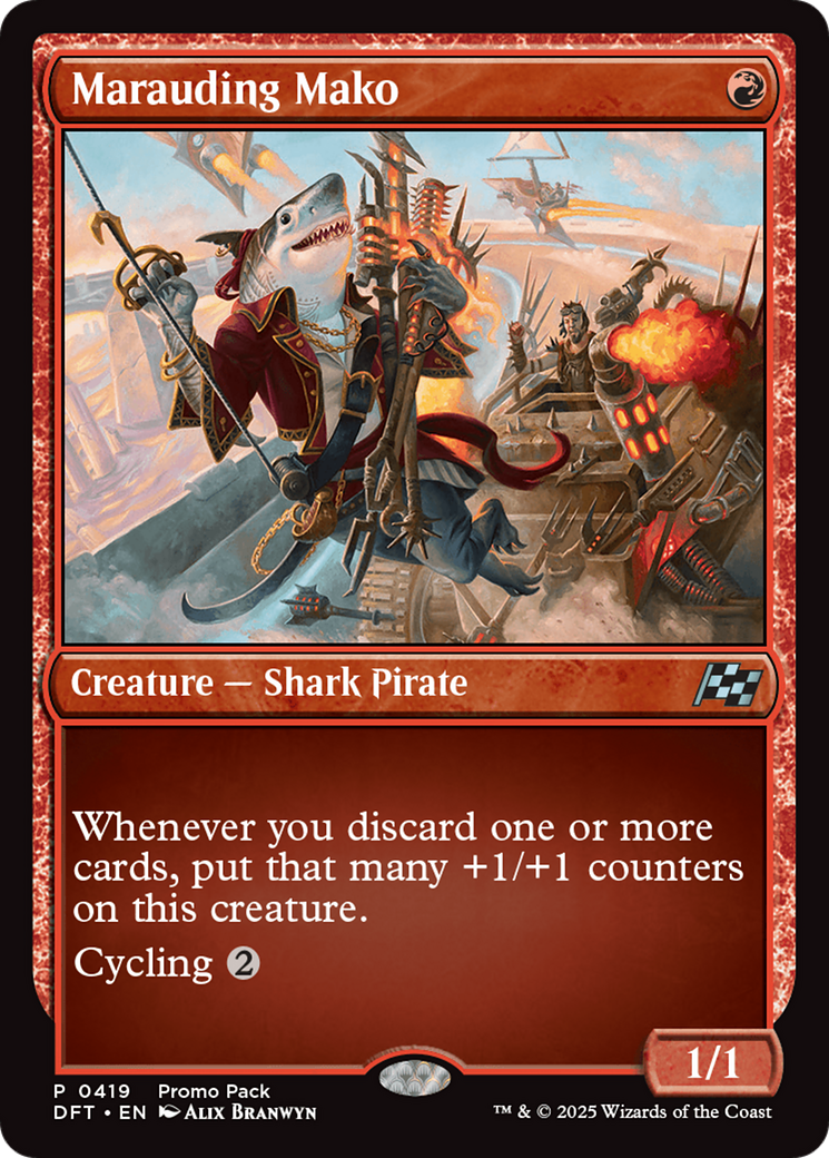 Marauding Mako (Promo Pack) [Aetherdrift Promos] | Shuffle n Cut Hobbies & Games