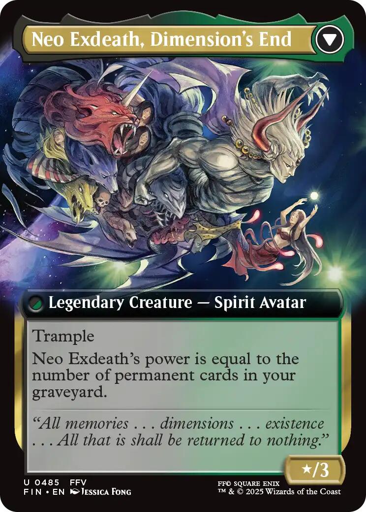 Exdeath, Void Warlock // Neo Exdeath, Dimension's End (Extended Art) [FINAL FANTASY] | Shuffle n Cut Hobbies & Games