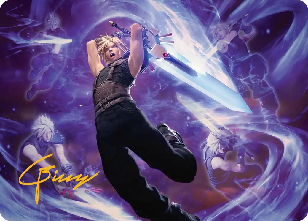 Cloud's Limit Break Art Card (Gold-Stamped Signature) [FINAL FANTASY Art Series] | Shuffle n Cut Hobbies & Games